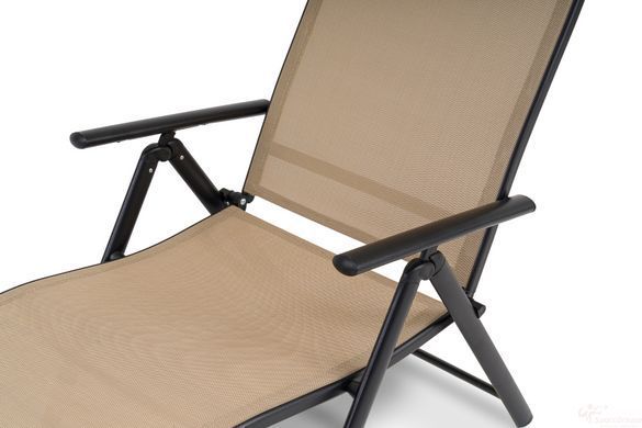Садовий шезлонг з алюмінієвою рамою Di Volio Bolzano бежевий