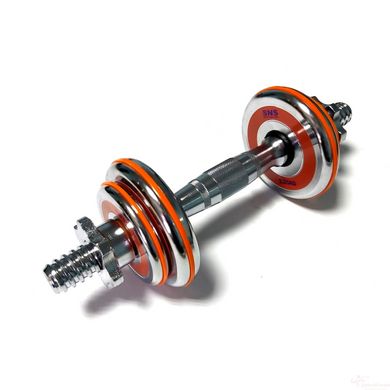 Dumbbells assembled 2 pcs x 5 kg with an orange damper HA-DD10 orange