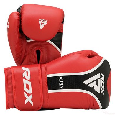 Боксерські рукавиці RDX AURA PLUS T-17 Red/Black 12 унцій (капа в комплекті)