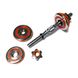 Dumbbells assembled 2 pcs x 5 kg with an orange damper HA-DD10 orange