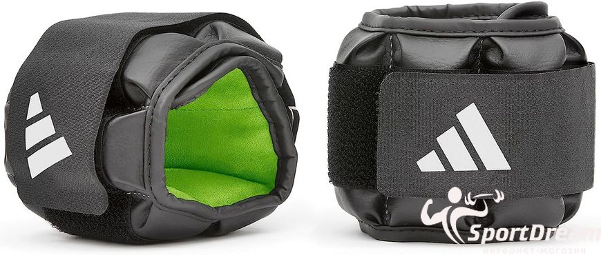 Утяжелители для лодыжки/запястья Adidas Performance Ankle черный, зеленый Уни 1.5 кг